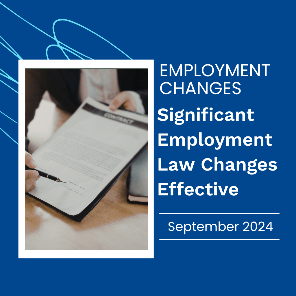 Employer support, guidance & MAY Blog ‘Significant Employment Law Changes